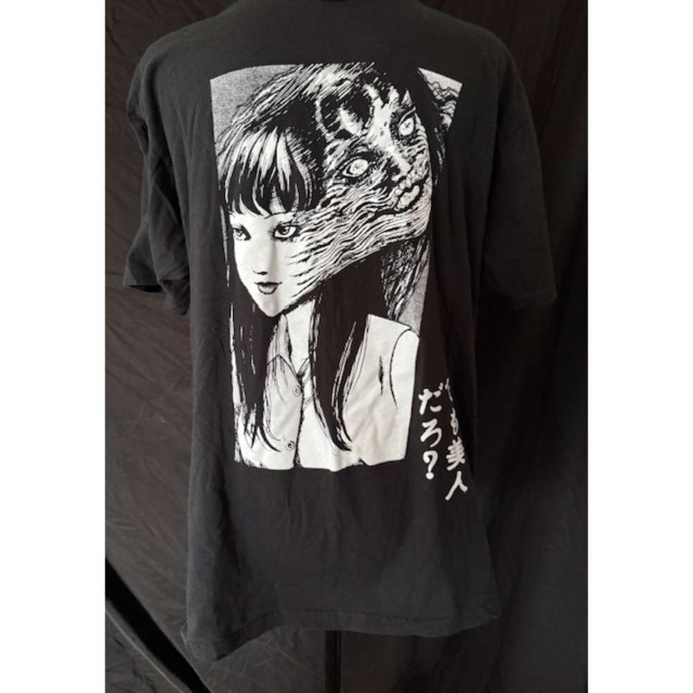 Junji Ito Collection Tomie Manga Graphic T-Shirt Black Mens Ripple Junction